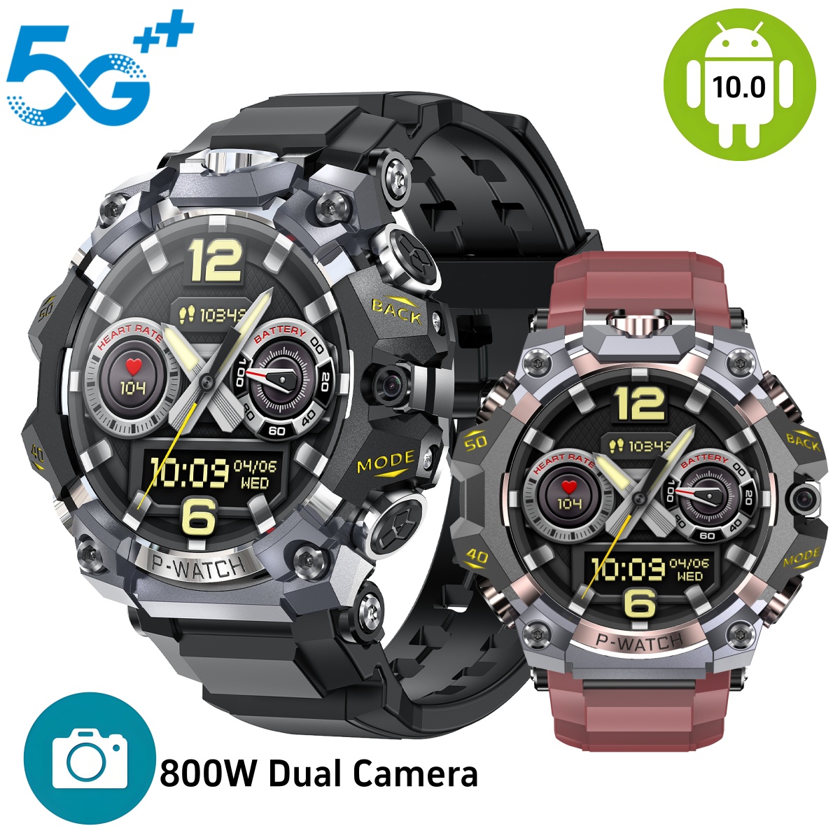 Seaweed Snack - Smartwatch Q668 Android 10.0 1.95 cala