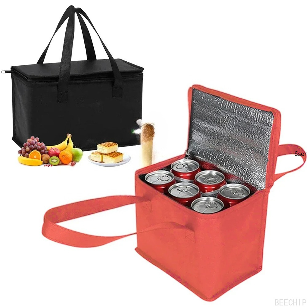 Food Snacks Delivery - Przenośna torba termoizolacyjna na lunch, składana
