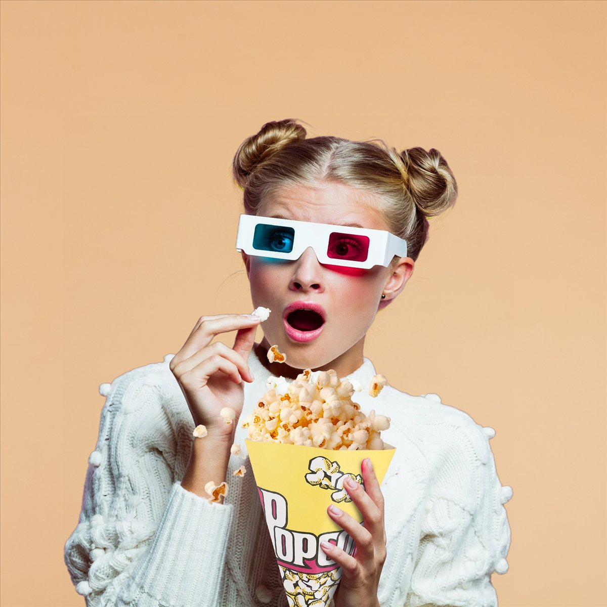 Popcorn - [Promocje] 100x papierowe torebki na popcorn,